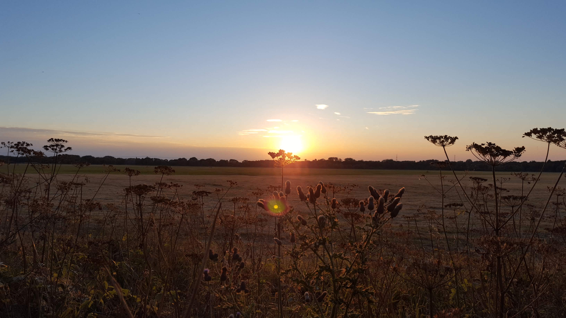Sunset over Portholme Meadow
