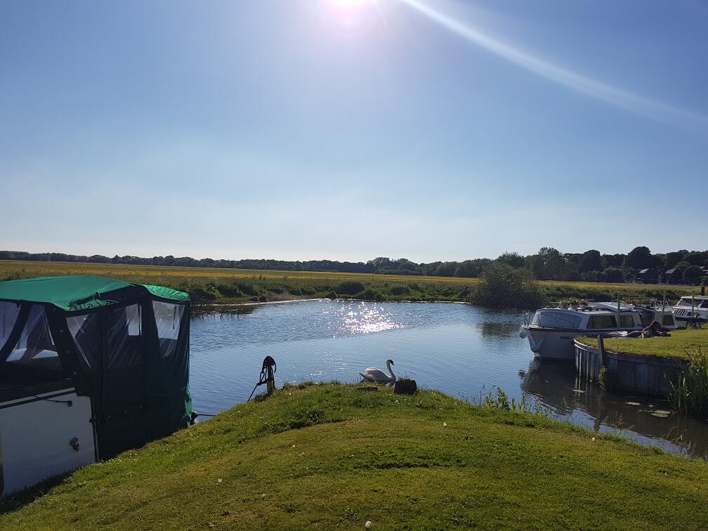 Marina opening onto the River Great Ouse